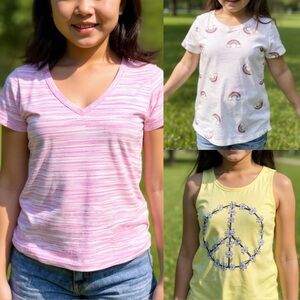 Girls Justice T-Shirt Bundle Size 8